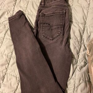 Women's Black American Eagle Jeans